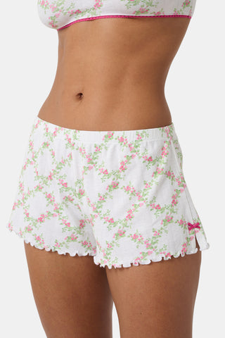 Roller Rabbit White Raspberry Garden Tara Short