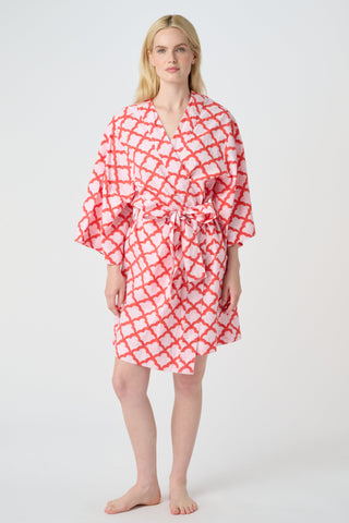 Roller Rabbit Red Jemina Kimono