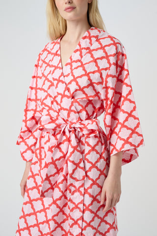 Roller Rabbit Red Jemina Kimono