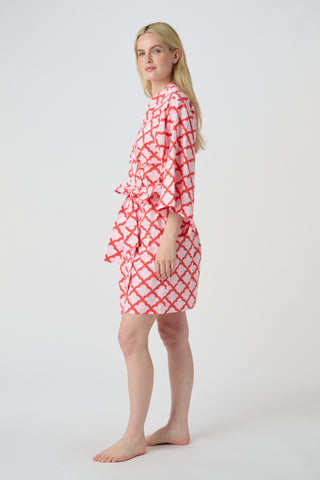 Roller Rabbit Red Jemina Kimono