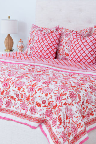 Roller Rabbit Red Amanda Quilt