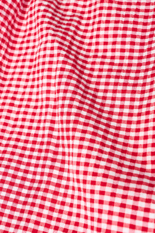 Roller Rabbit Red Gingham Quincy Top