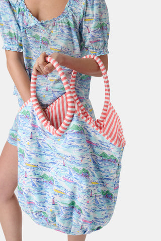 Roller Rabbit Blue Regatta Bondi Bag