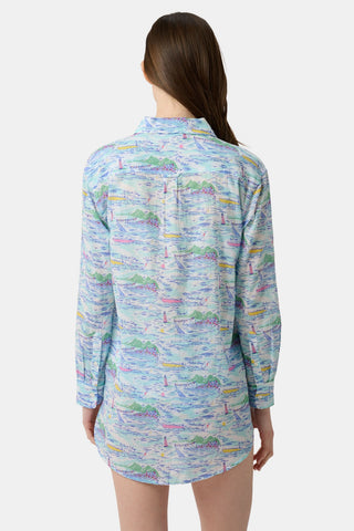 Roller Rabbit Blue Regatta Boyfriend Dress