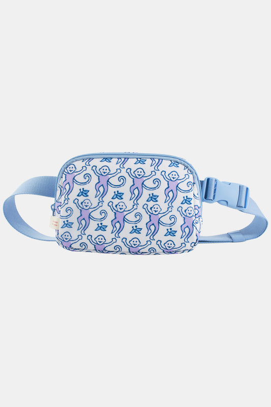Roller Rabbit Lavender Monkey Belt Bag