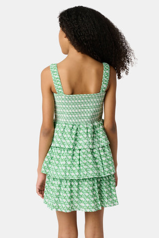 Roller Rabbit Green Kids Cane Kenia Dress