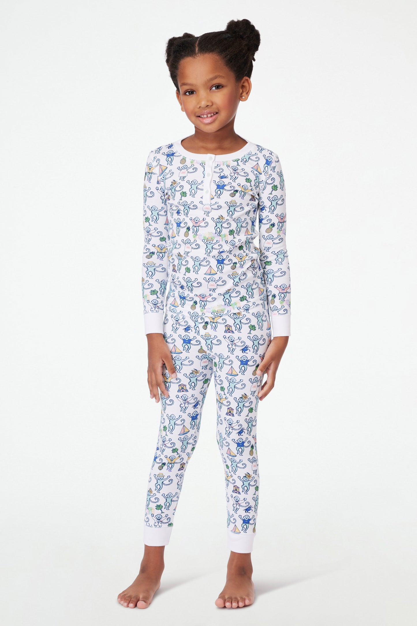 Roller Rabbit Kids Charleston Monkey Pajamas