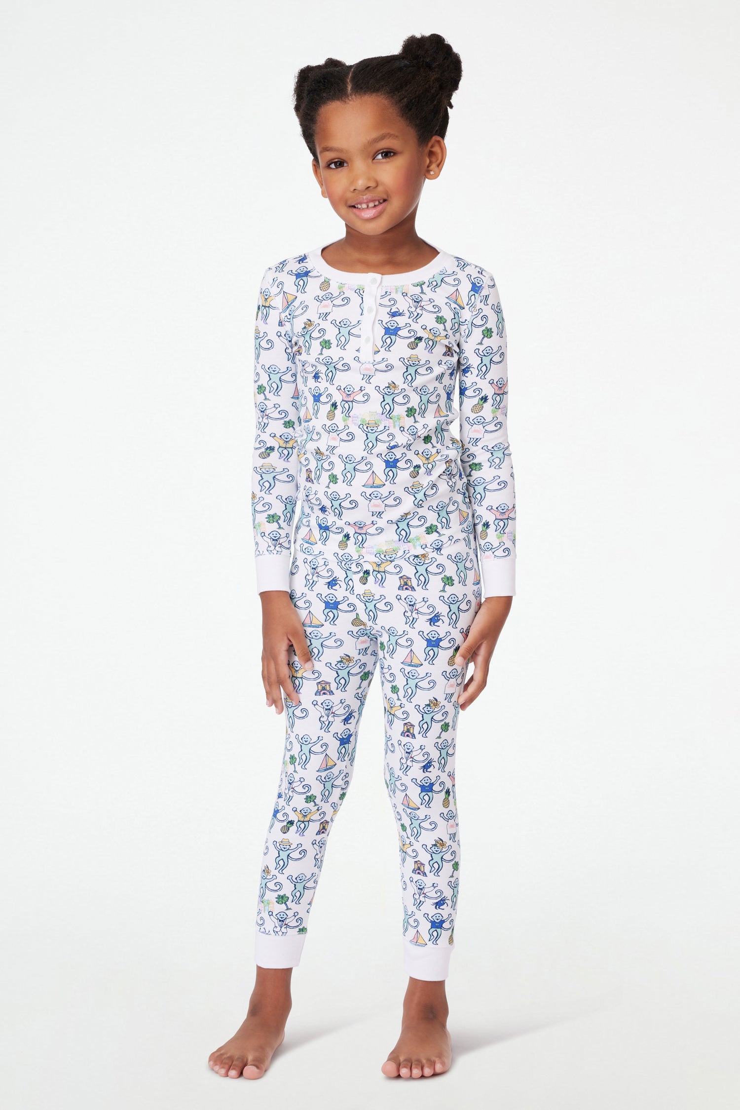 Roller Rabbit Kids Charleston Monkey Pajamas