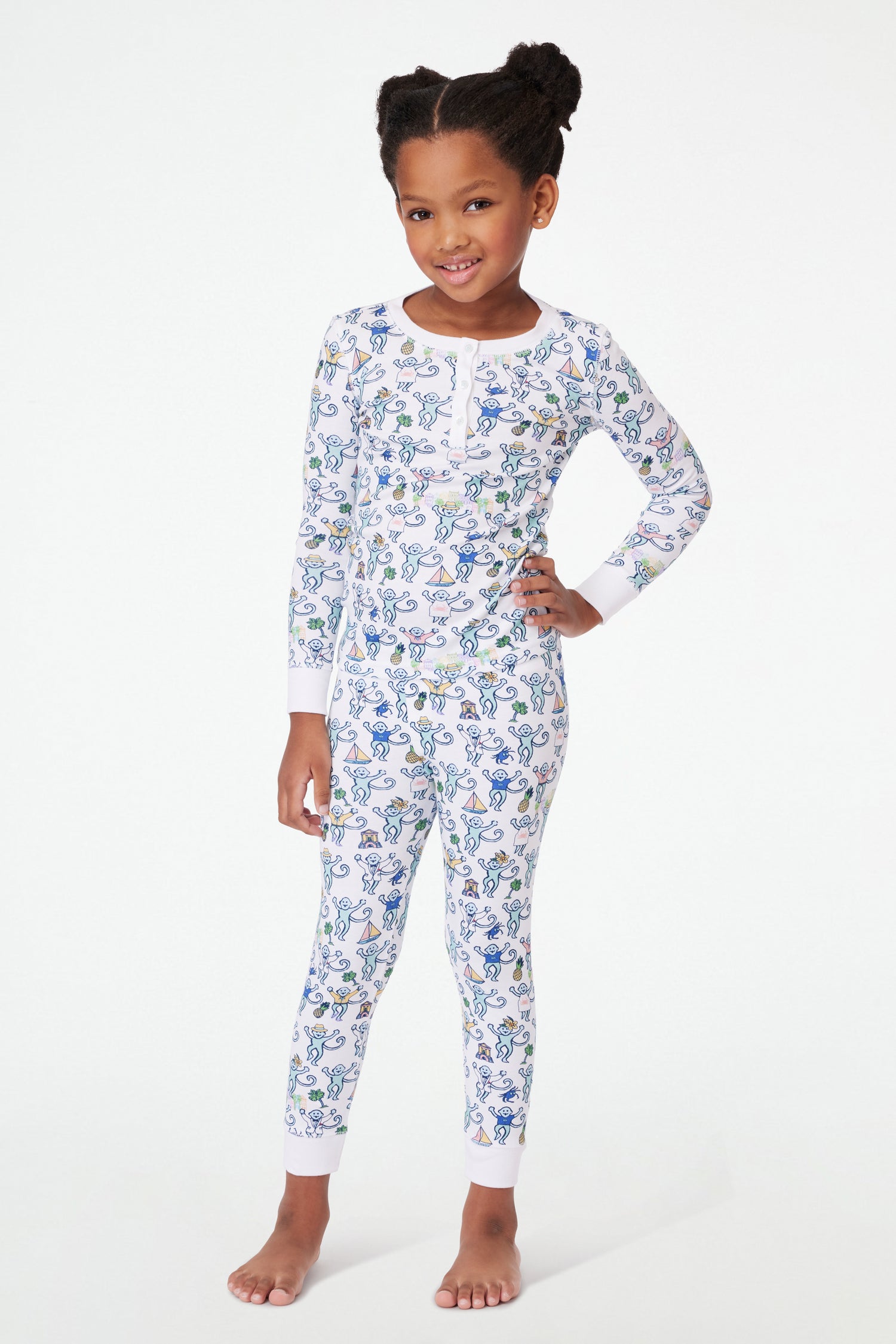 Roller Rabbit Kids Charleston Monkey Pajamas