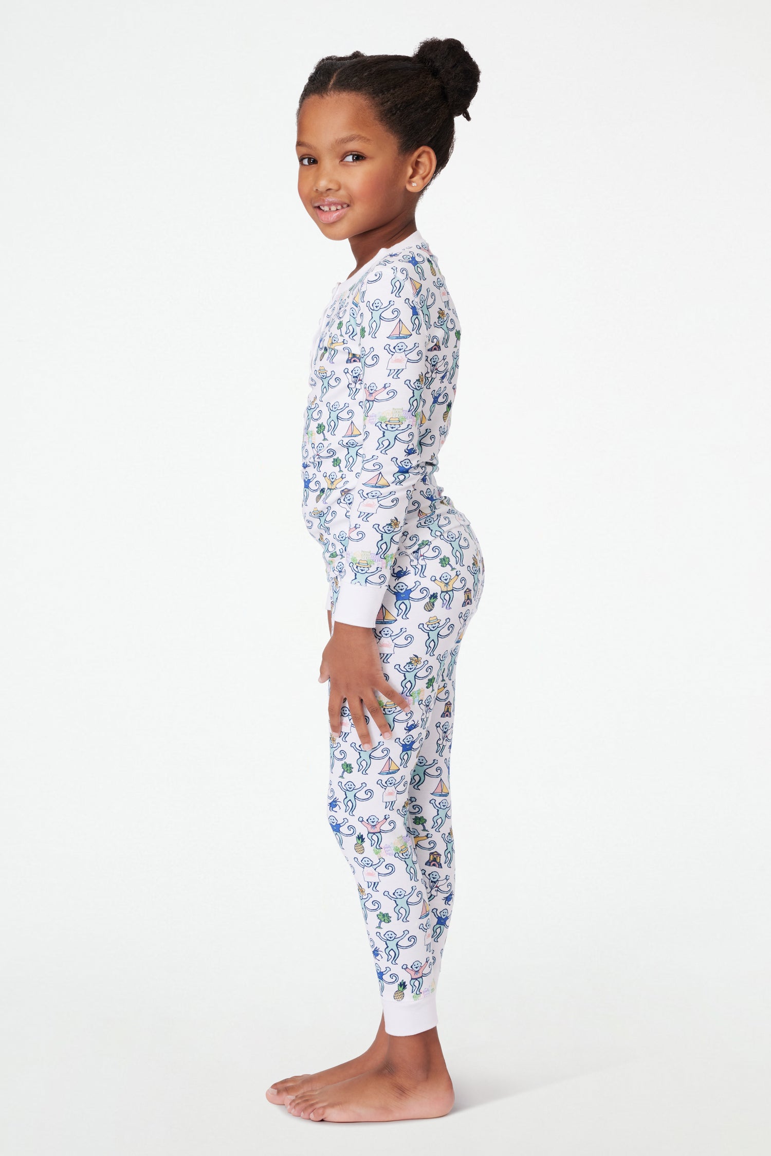 Roller Rabbit Kids Charleston Monkey Pajamas