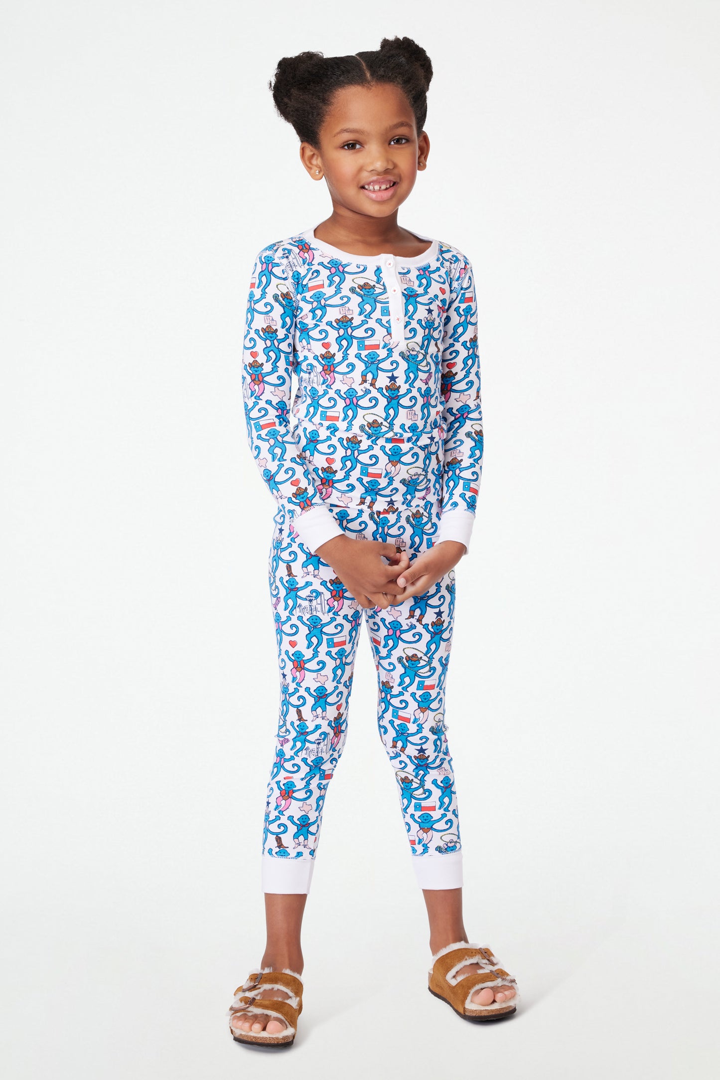 Roller Rabbit Kids Dallas Monkey Pajamas