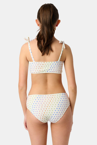 Roller Rabbit Rainbow Kids Disco Hearts Cora Bikini