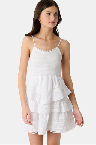 Roller Rabbit White Kids Florence Lace Lennox Dress
