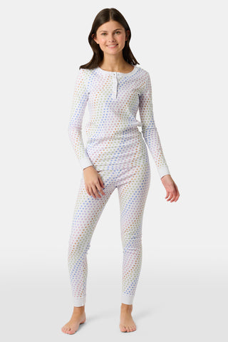 Roller Rabbit Rainbow Kids Disco Hearts Pajamas