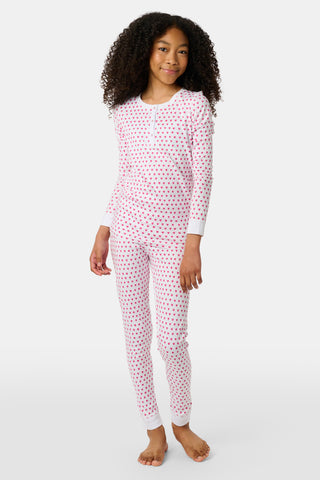 Roller Rabbit Pink Kids Hearts Pajamas