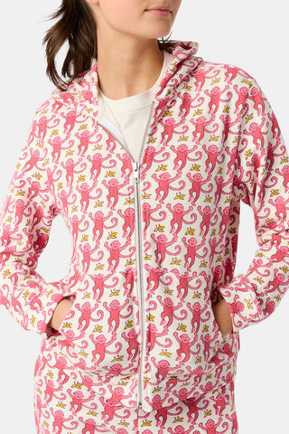 Kids Monkey Harley Hoodie view 2