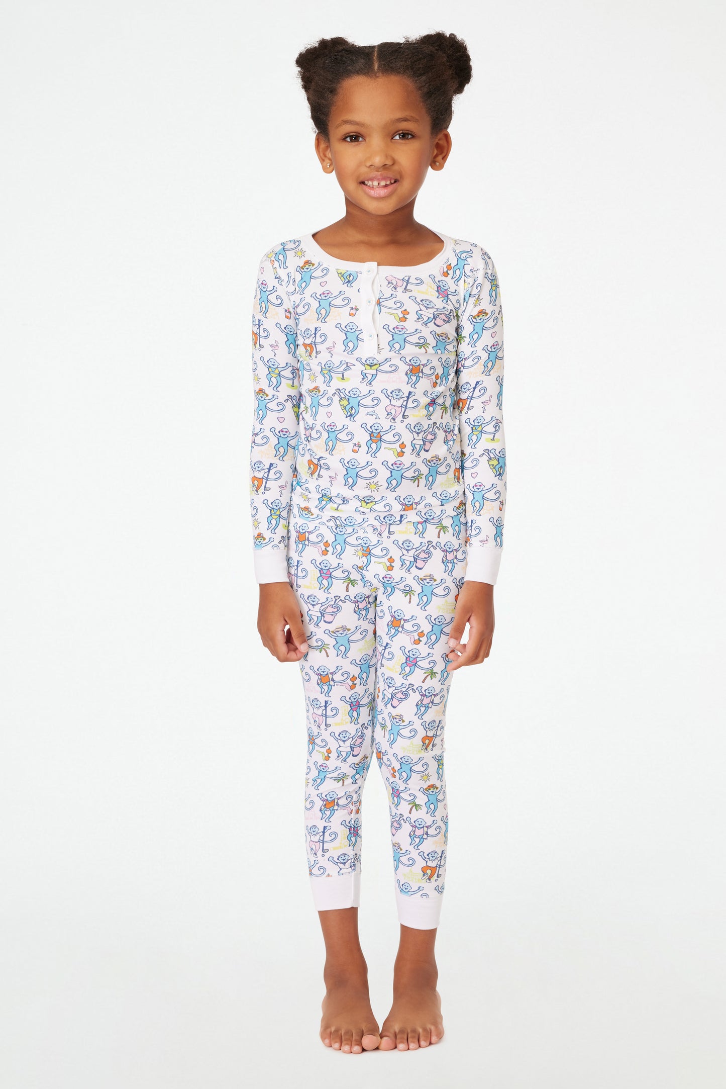 Roller Rabbit Kids Palm Beach Monkey Pajamas