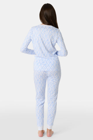 Roller Rabbit White Kids Seaside Knots Juniper Pajamas