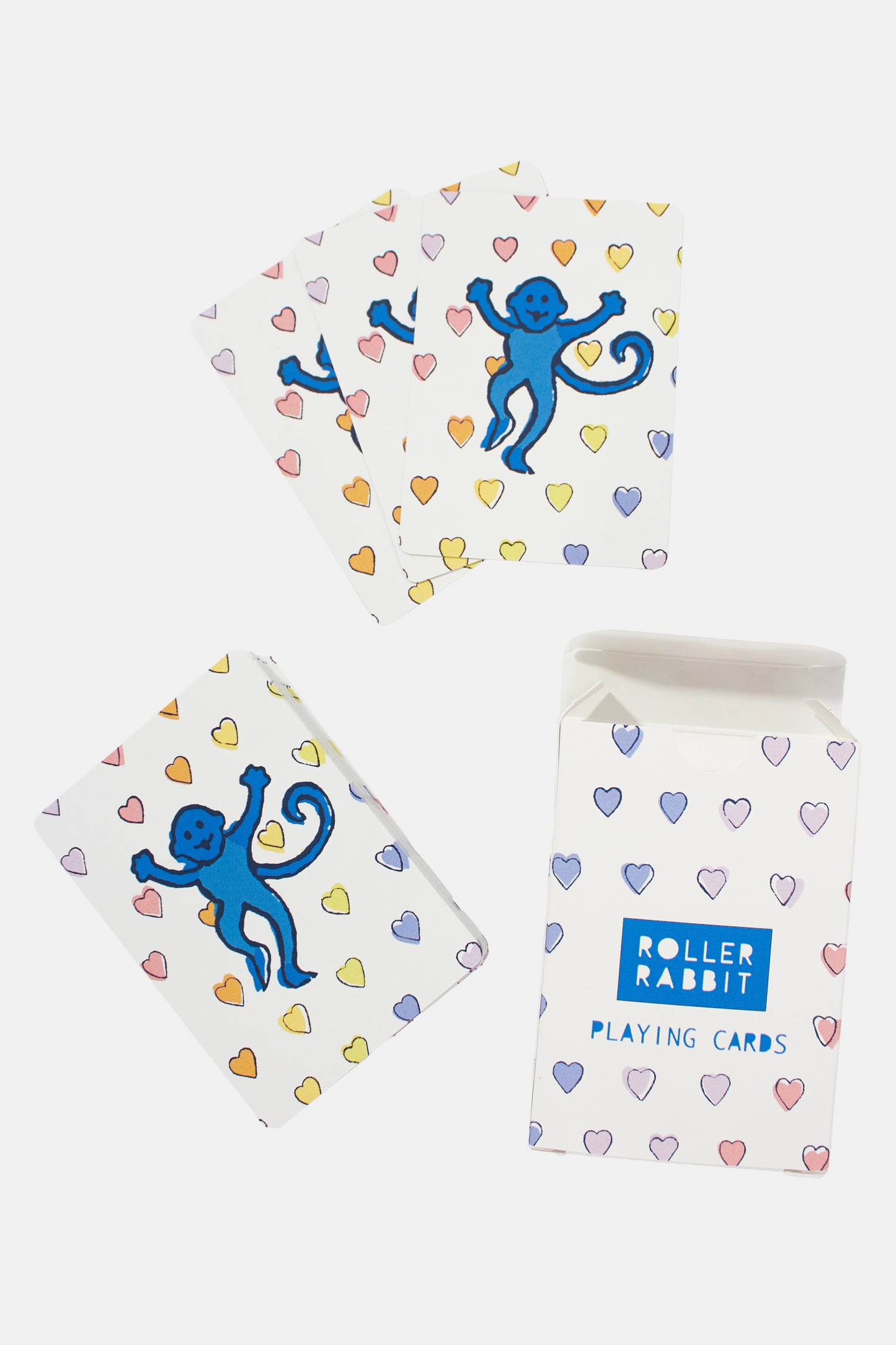Roller Rabbit Disco Hearts Playing Cards