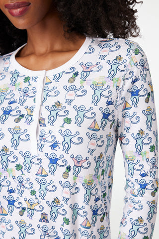 Roller Rabbit Charleston Monkey Pajamas