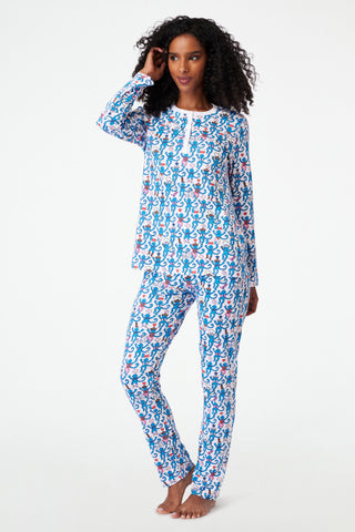 Roller Rabbit Dallas Monkey Pajamas