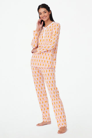 Roller Rabbit Orange Monkey Pajamas