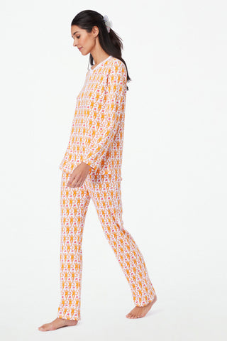 Roller Rabbit Orange Monkey Pajamas