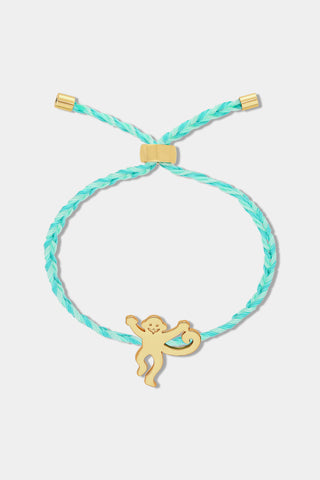 Rope Monkey Charm Bracelet