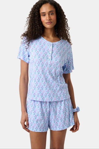 Roller Rabbit Light Blue Rosa Ditsy Monkey Alexa Set