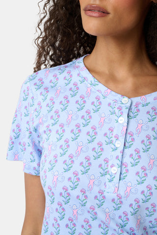 Roller Rabbit Light Blue Rosa Ditsy Monkey Alexa Set