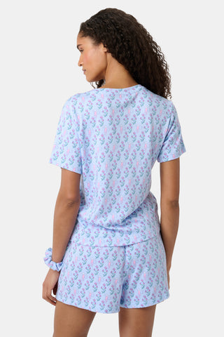 Roller Rabbit Light Blue Rosa Ditsy Monkey Alexa Set