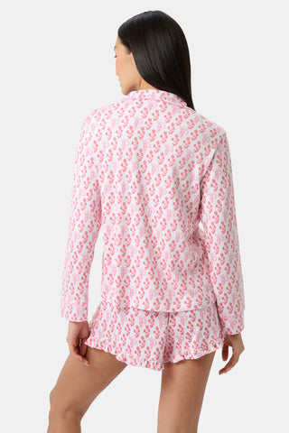 Roller Rabbit Red Rosa Ditsy Monkey Hayden Pajamas