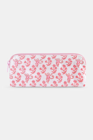 Roller Rabbit Red Rosa Ditsy Monkey Makeup Bag