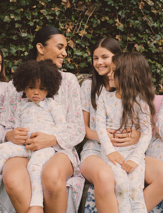 Women and children in Roller Rabbit pajamas