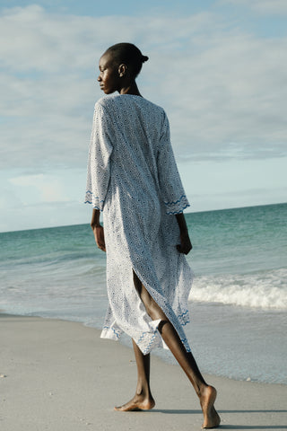 Naolin Fish Border Anu Long Kurta