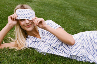 girl in roller rabbit hearts 100% pima cotton pajamas