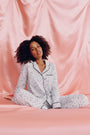 Quilted Hearts Long Sleeve Polo Pajamas