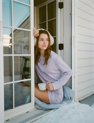 Roller Rabbit Girl In Valentine's Day Pajamas.