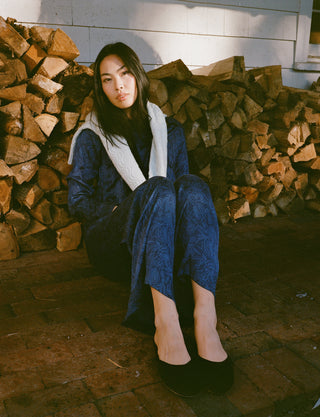 Roller Rabbit Navy Morris Floral Paige Pant