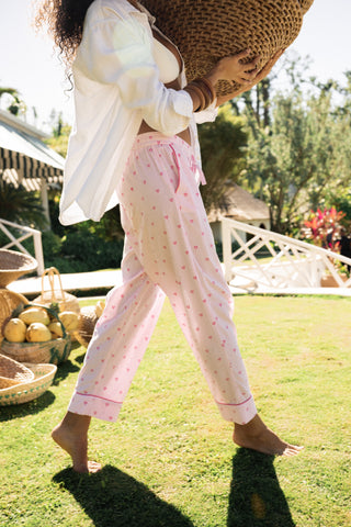 Roller Rabbit Pink Mini Hearts Liza Set