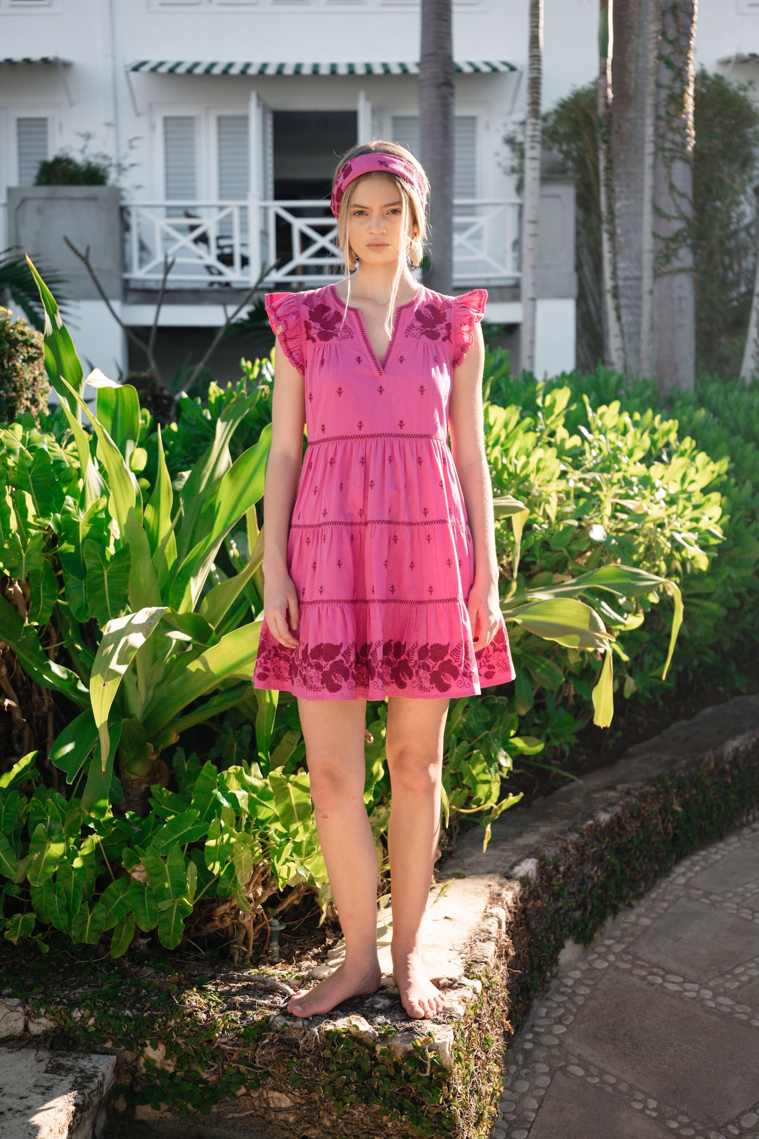 roller rabbit pink dress Avignon Merli Dress Roller Rabbit Outlet