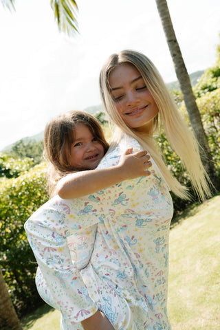 Roller Rabbit Green May Flowers Pajamas