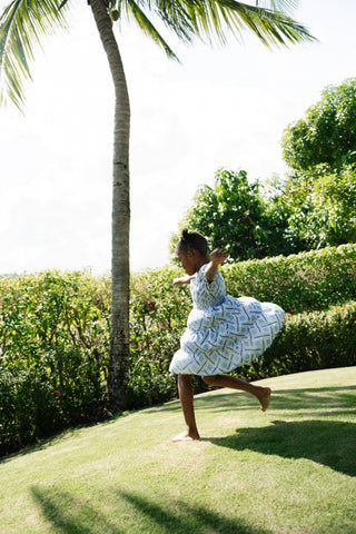 Roller Rabbit Blue Kids Liana Alana Dress