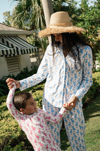 Romy the Rabbit Long Sleeve Polo Pajamas