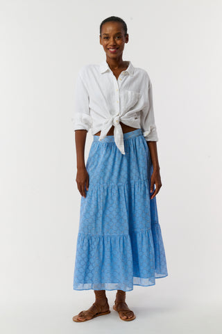 Roller Rabbit Blue Ruban Carlisa Skirt