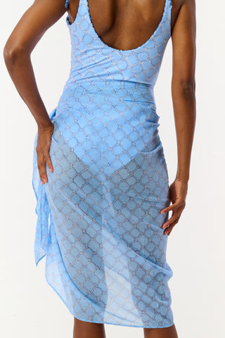 Roller Rabbit Blue Ruban Pareo