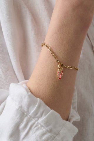Roller Rabbit Red Enamel Lobster Charm
