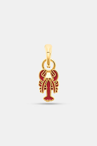 Roller Rabbit Red Enamel Lobster Charm