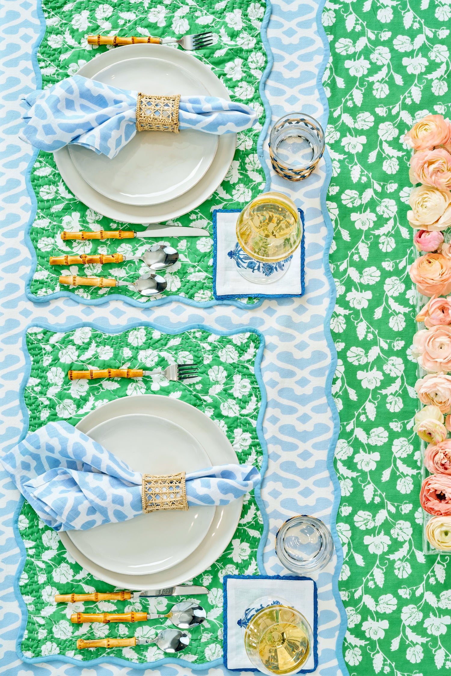 Roller Rabbit Cardoon Vine Placemat Set