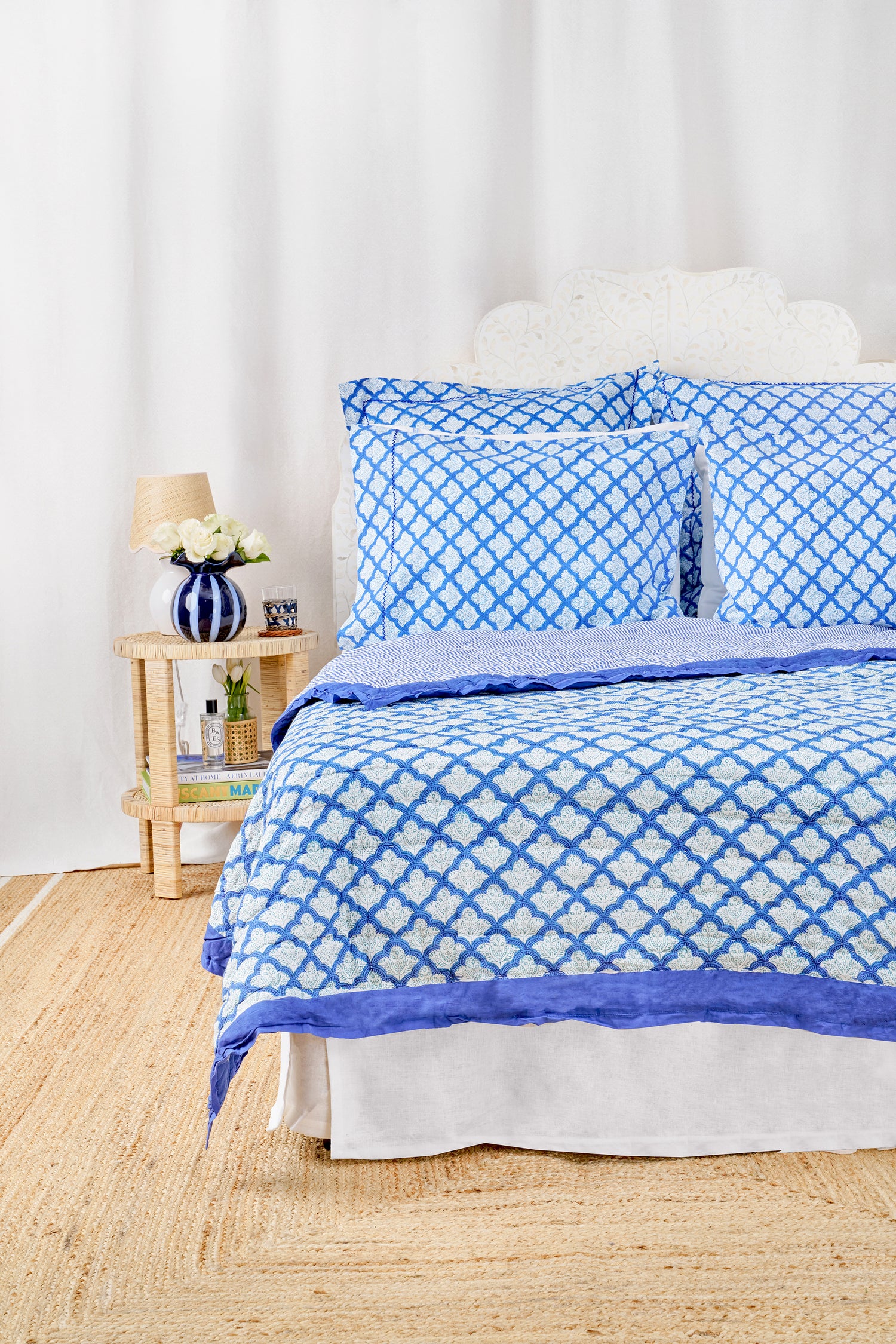 Roller Rabbit Blue Jemina Quilt